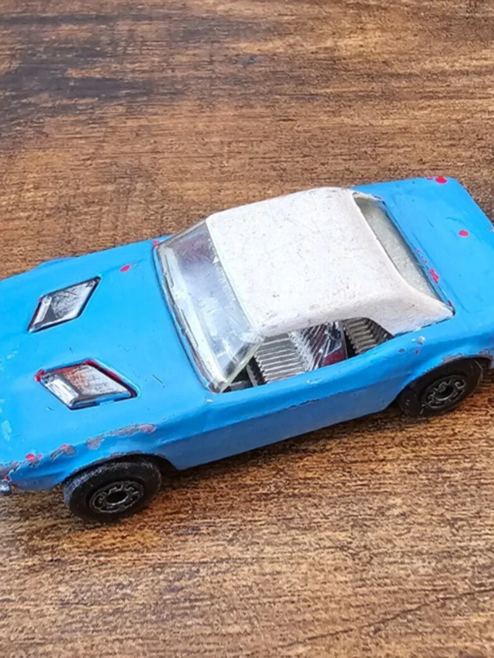 Vintage 1975 Matchbox Superfast No. 1 Dodge Challenger Bright Blue
